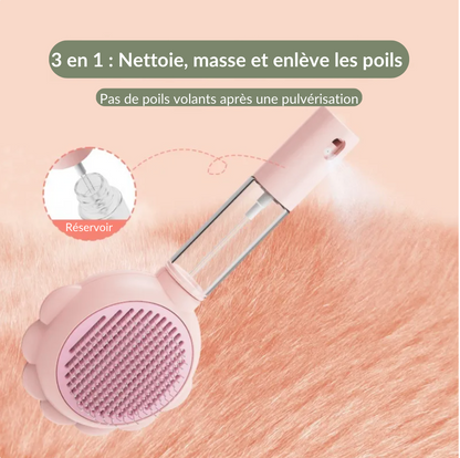 Brosse démêlante et antistatique pour chat - SprayBrush™