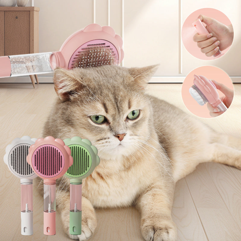 Brosse démêlante et antistatique pour chat - SprayBrush™